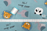 Japanese Fabric Hi My Zoo - A3 - 50cm